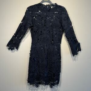 Lioness Falling For Florence Lace Mini Navy Blue